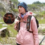 LOVEVOOK Travel Backpack For Women,50L Carry On Backpack Flight Approved,TSA Personal Item Travel Bag Fits 18 Inch Laptop,Business Weekender Overnight Daypack with Toiletry Bag and Cube,White brown