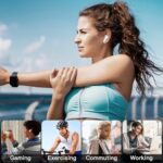 kurdene Wireless Earbuds, Bluetooth 5.3 in Ear Buds Light Weight Headphones with Deep Bass Sound,48 Hours Playtime Headset,Clear Calls Earphones with Mics for Sports Workout White