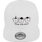 ZH Plain Flat Brim Snapback Baseball Caps Adjustable Blank Baseball Caps Wholesale 12 Pack White