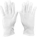 N’Ice Caps Women & Girls White Stretch Gloves for Themed Dress Occasions Children Kids (3-6 Years)