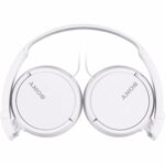 Sony ZX Series Wired On-Ear Headphones with Mic, White MDR-ZX110AP