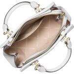 Michael Kors Women’s Marilyn Small Crossbody Bag, Gold-Tone Hardware/Optic White