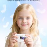 Digital Camera, 44MP FHD 1080P Camera for Kid with 16X Zoom Anti Shake, Compact Small Camera with 32GB SD Card, Digital Camera for Teens for Teens Girls Kids Adults(White)