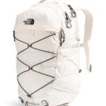 The North Face Women’s Borealis Commuter Laptop Backpack | Everyday Travel Bag with 16″ Laptop Sleeve, Women-Specific Fit, Reflective Details, Gardenia White/TNF Black-NPF, One Size