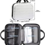 Hard Case Luggage 2 Piece Sets Carry On Luggage Lightweight With Spinner Wheels Rolling Suitcase 22x14x9 Airline Approved PC+ABS TSA Lock Hardshell Travel Size Hardside (White, 2 -Piece Set(14/20))