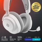 SteelSeries Arctis Nova 7 Wireless Gen 2 Gaming Headset – Real-Time App Control, 50+ HR Play, Neodymium Drivers, Mix 2.4GHz/Bluetooth, PC, PS5, PS4, Switch 1/2, Mobile – White