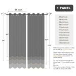 BONZER Outdoor Curtains for Patio Waterproof, Premium Thick Privacy Weatherproof Grommet Outside Curtains for Porch, Gazebo, Deck, 1 Panel, 54W x 84L inch, White