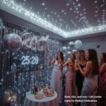 Etinga 100 LED String Lights 33ft Cool White, Plug in Fairy Lights with 8 Modes, Indoor Outdoor Christmas Lights for Bedroom Tree Patio Porch Wedding Holiday Decorations (Cool White, 100 LED 33ft)