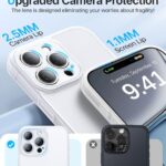 Shiiuou Shockproof for iPhone 16 Pro Max Case, [Camera Protection] [Military-Grade Drop Protection] Protective Anti-Yellow Slim Translucent Skin-Friendly for iPhone 16 Pro Max Phone Case, White