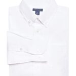Tommy Hilfiger Boy’s Pinpoint Oxford Shirt (Big Kids) White 8 Big Kids