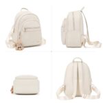 BAGOK Mini Leather Backpack Purse for Women, Small Backpack Purse with Cartoon Charm, Cute Fashion Bag for Girls & Teens