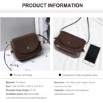 JienClound Square Crossbody Shoulder Bag for Girls Casual Satchel Bag with Magnetic Button and Zipper (White)