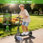 MAXSHOT Electric Scooter Adults & Big Kids, Top Speed 9/16/19/22MPH, 10/12/16/21/50Miles Range, 6.5″/8.5″/14″ Tires Folding Commuter Escooter with Dual Suspension for Commuting, APP Control