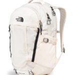 The North Face Women’s Recon Everyday Laptop Backpack – Commuter Travel Bag, 18″ Laptop Sleeve, Water-Repellent, Gardenia White/TNF Black-NPF, One Size