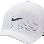Nike, Unisex, Dri-Fit ADV Rise Structured SwooshFlex Cap, White/Anthracite/Black, M-L