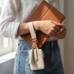 Stylish Wristlet Keychain Wallet for Women – Slim Design Credit Card Holder w/ Plenty of Storage incl. Clear ID Window & Zipper Pocket – Easy Carry RFID Blocking Wallet w/ Tassel, Lanyard & Gold Rings