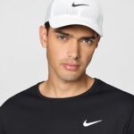 Nike Dri-Fit ADV Club Structured Swoosh Cap, White/Black, Small/Medium