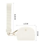 Mum’s Memory Mini Zip Around Wristlet Wallets for Women -KeyChain Wallet with Detachable Dual Pouch Wristlet -Key Chain Coin Purse Small Wallets