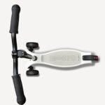 Micro Kickboard Reloaded Three-Wheel Scooter for Big Kids, Teens, & Adults – Lean-to-Steer Carving Ride, Adjustable T-Bar, Wide Wheels, Up to 220 lb, Ages 13+ (White)