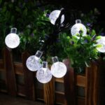 Toodour Solar String Lights Outdoor, 56ft 100 LED Globe String Light with 8 Mode, Waterproof Crystall Ball Lights Solar Patio Lights for Garden, Lawn, Patio, Gazebo, Yard, Outdoor Decor – Cool White