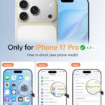 FNTCASE for iPhone 17 Pro Case: [Compatible with Magsafe] Translucent Matte Cases with [Full Camera Protection] [Screen Protector] Military Grade Shockproof Protective Phone Cover – White